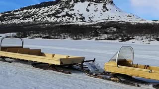 Never was late for winter in Lapland of Finland