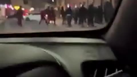 Sheffield, UK. Street clashes have begun in Sheffield, England between rival immigrants gangs.