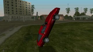 GTA Vice City stunt - salto jump on a car (NO cheat codes used)