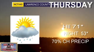 NCTV45 LAWRENCE COUNTY 45 WEATHER THURSDAY MARCH 14 2024