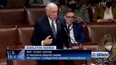 House Majority Leader Rep. Steny Hoyer: "It is unfortunate that at a time of war, that we spend all the time blaming our own president."