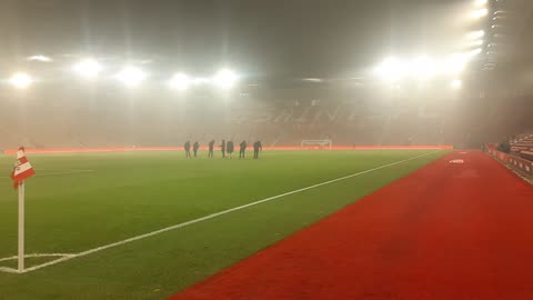 St Marys Football Stadium Southampton UK - Winter Evening Jan 2024