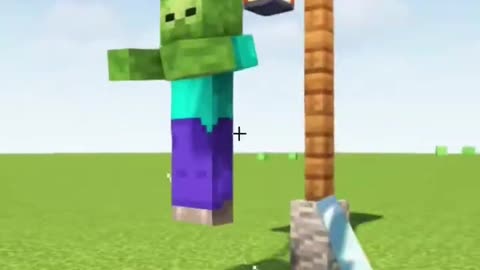 Hanging Zombie in Minecraft