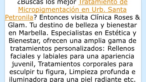 Consigue la mejor Tratamiento de Micropigmentación en Urb. Santa Petronila