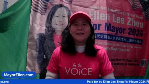 vote Ellen for Mayor in Cantonese language