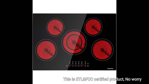 30 inch induction cooktop, electric cooktop with 4 burners drop-in electric stove top 240v smoothtop