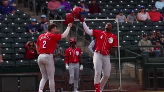 Reds Top Prospect Cam Collier Makes History with 1st SpringBreakout HR!