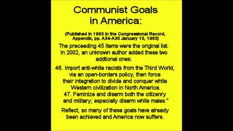 The 45 Communist Goals in America