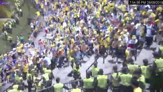 Video: Así fue la riña que dejó 10 policía heridos en el estadio Alfonso López de Bucaramanga
