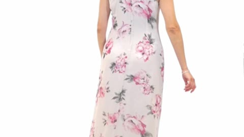 S.L. Fashions Women's Jewel Neck Drape Front Dress. Size & Colour are available