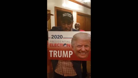 Black Family Shows Their Support For Trump - "Trump Is In The House!"