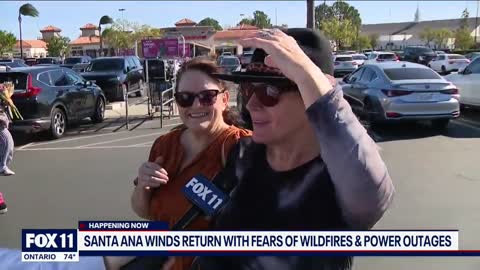 Santa Ana winds bringing blustery Thanksgiving Day in SoCal