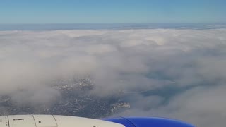 Descent and landing into Miami, Florida