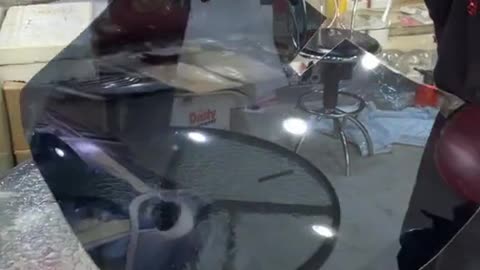 Car glass protective film repair car repair