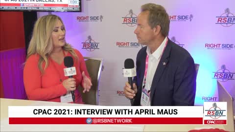 Interview with April Moss at CPAC 2021 in Dallas 7/9/21