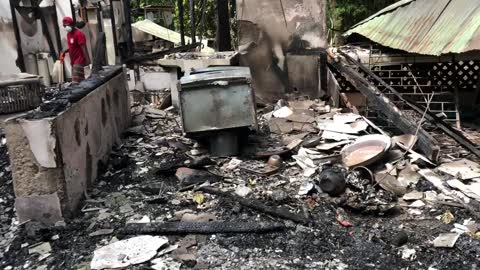Jungle Home Destroyed by Fire