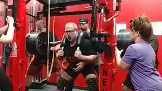 695 lb Marrs bar squat