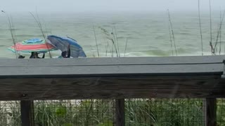 Storm at the beach