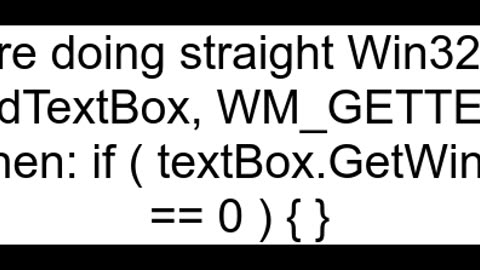 How to write quotif textbox is emptyquot in Visual C