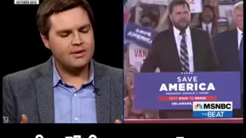 J.D. Vance "I'm a NEVER TRUMP Guy. I never liked him. I didn't vote for Trump"
