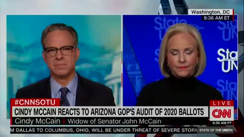 Cindy McCain, widow of Rep. John McCain, appeared on CNN