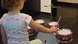 Young drummer