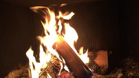 Beruhigende Kaminfeuer-Ambiente zum Entspannen/soothing chimney fire to relax