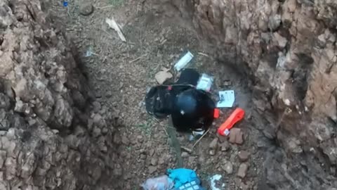 POV of clearing a trench line