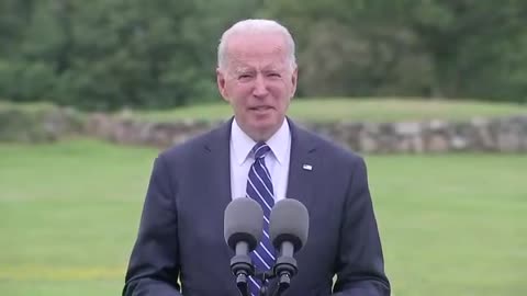 President Biden's speech before the G7 summit in Cornwall.