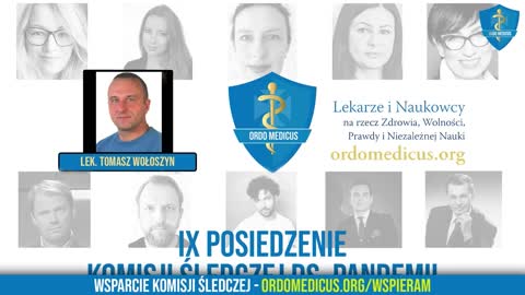 IX Posiedzenie Komisji śledczej – lek. Tomasz Wołoszyn, MD