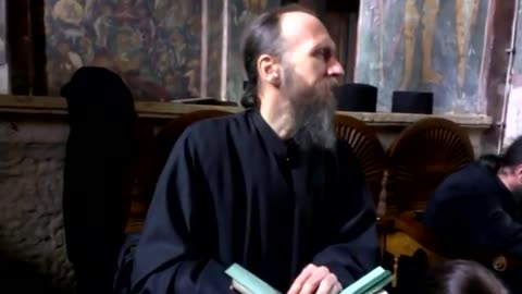 A Blind Orthodox Christian monk chanting Pascha Hymns