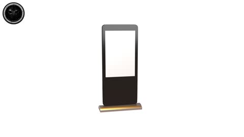 Advertising Display LCD Mockup v1 001 3D Model Showcase