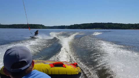 WATER SKIING AT KERR LAKE