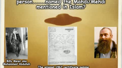 UFO - Billy Meier - Who is the Mahdi, Mehdi mentioned in Islam