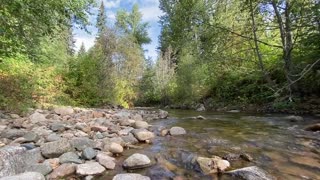 relaxing river sound from beautiful mountains of British Columbia Canada