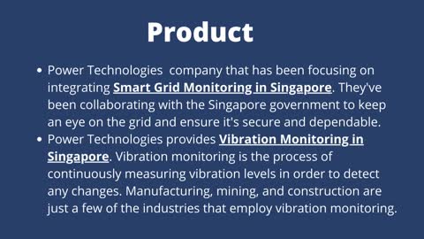Smart Grid Monitoring in Singapore by Power Technologies