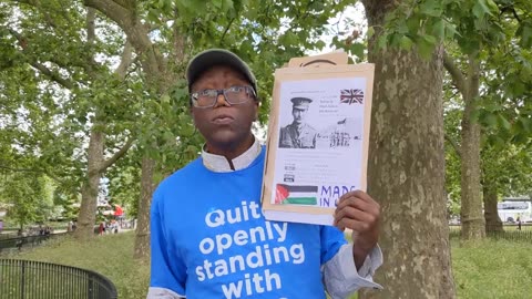 Man of God - Flag of Israel - Speakers Corner Hyde Park London 9-6-2024