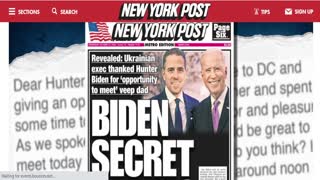 NY Post Hunter and Joe Biden Bombshell Emails Watch How They Lie To You