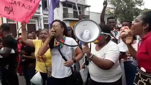 Cartageneros marchan en rechazo a los asesinatos de líderes