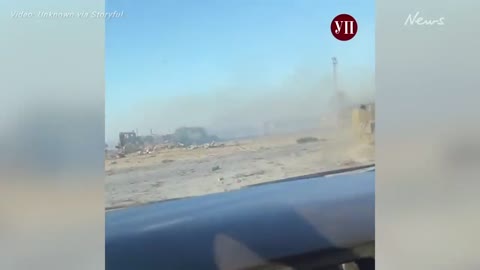 Footage shows destroyed Russian military vehicles at Kherson International Airport