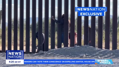 Smugglers cut through border wall with power tools, taunt NewsNation crew _ Morning in America