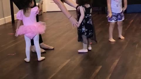 Doing her princess dance