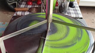 Epic Black & Lime Green Thai Crêpe: Inspired by Hulk, Spiderman & Iron Man