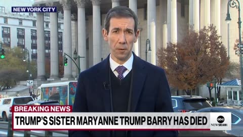 Maryanne Trump Barry has Passed Away 🙏