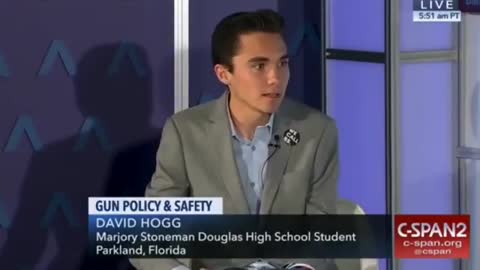 David Hogg: Clear backpacks infringes on his "First Amendment rights."