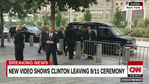Clinton leaving 9_11 event early