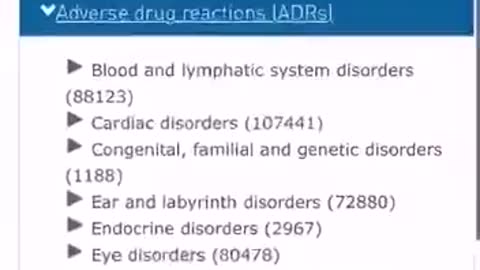 Just look at the list of adverse reactions to covid vaccines!