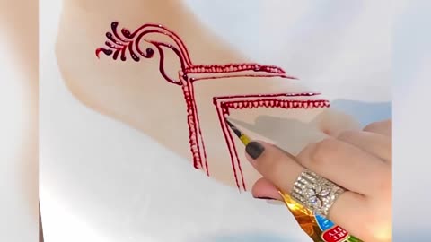 simple mehndi design best foot mehndi design