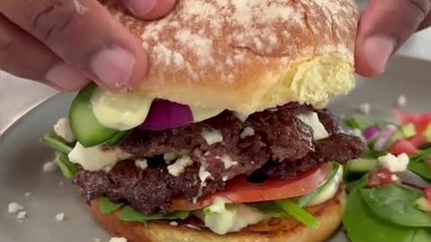 to create this double smash feta burger because everything is better with feta