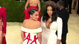 AOC Wears Dress with ‘Tax the Rich’ Statement in Met Gala